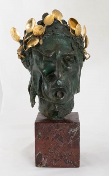 Salvador Dali (Spanish, 1904-1989) Head of Dante