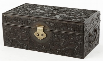 Fine Chinese Carved Hardwood Box