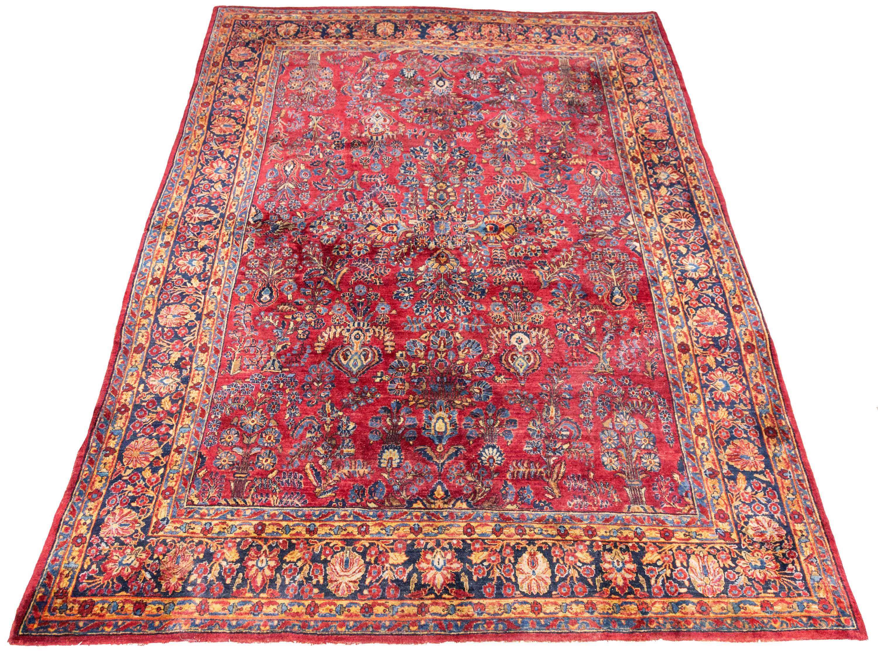 Painted Sarouk Oriental Rug Cottone Auctions