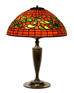 Tiffany Studios, New York "Swirling Leaf" Table Lamp