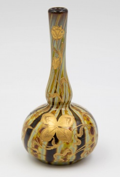 Tiffany Studios, New York Favrile Enamel on Agate Glass Vase