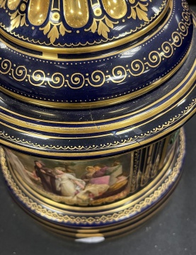 Pair of Fine Royal Vienna Covered Urns