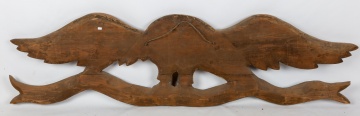 Large Early American Carved & Painted Architectural Eagle