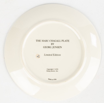 Marc Chagall Plate by Georg Jensen