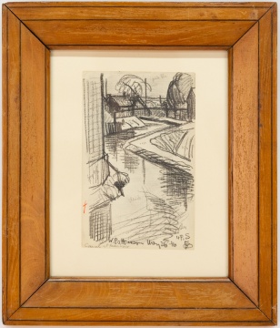 Oscar F. Bluemner (1867-1938) Canal at Reservoir, West Paterson, New Jersey