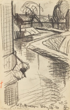 Oscar F. Bluemner (1867-1938) Canal at Reservoir, West Paterson, New Jersey