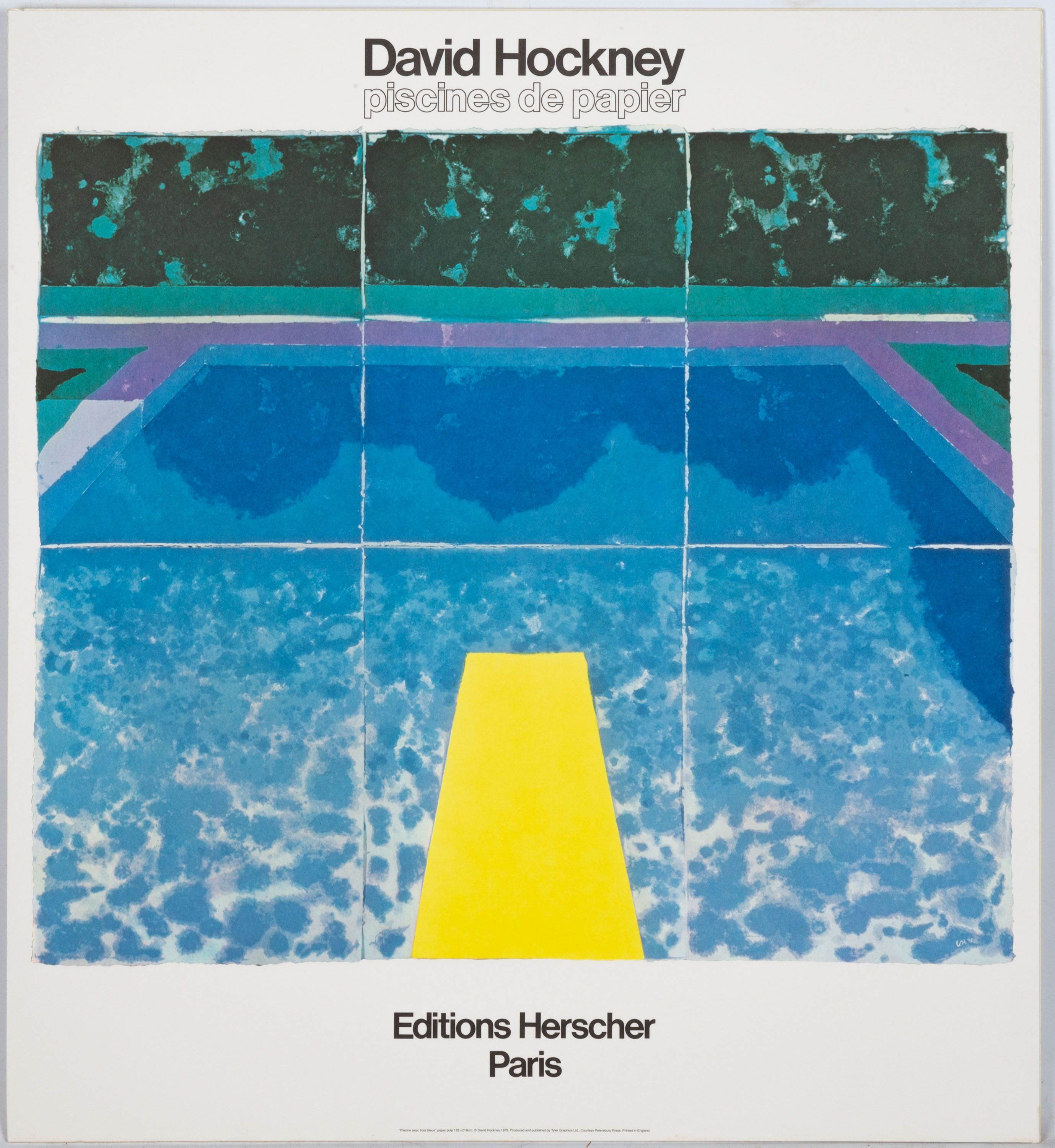 David Hockney (British, b. 1938) Piscines de Papier, Exhibition
