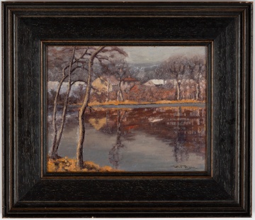 Woodford Royce (American, 1902-1955) "Reflections on the Pond"