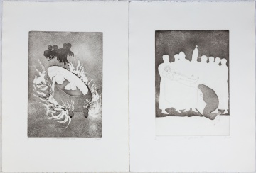 (11) Dame Elisabeth Frink Etchings from Chaucerís Canterbury Talesí 1972