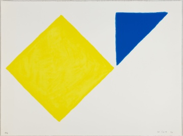 William Scott (1913-1989) "Yellow Square plus Quarter Blue"