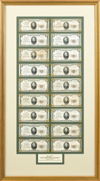 Uncirculated US Currency, $20 & $5 Bills