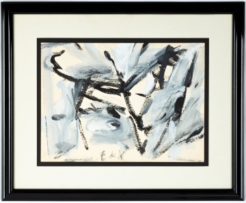 Elaine de Kooning (American, 1918-1989) Abstract Bull