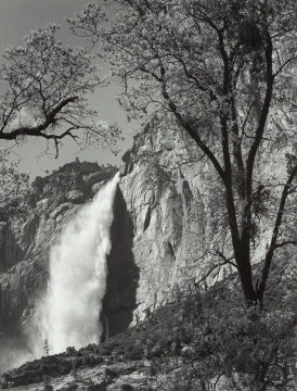 Ansel Adams (American, 1902-1984) Yosemite Falls, Spring, Yosemite National Park, California, 1983