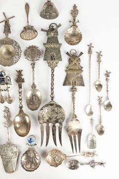 German / Dutch Silver Novelty Spoons & Serving Pieces