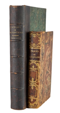 (2) La Fontaine, Jean de. J.J. Grandville (illustrator), "Fables de la Fontaine"