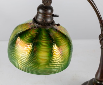 Tiffany Studios, NY Damascene Counter Balance Lamp