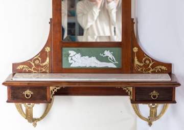 Hall Mirror with Wedgwood Plaque