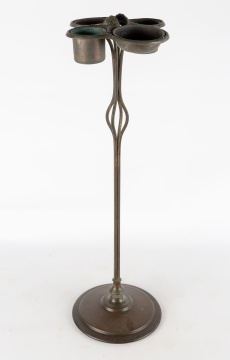 Louis C. Tiffany Furnaces Bronze Smokers Stand