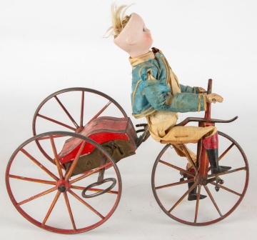19th Century Velocipede Clockwork Toy