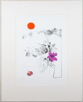 Mary Fedden R.A. (British, 1915-2012) "Fritillaries" 1972