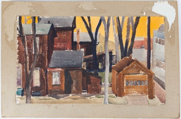 Virginia Tillou (American, 1906-1995) Street Scene