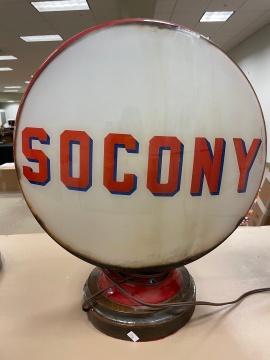 Vintage Socony Gasoline Globe