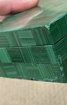 (2) Malachite & Lapis Lazuli Dresser Boxes