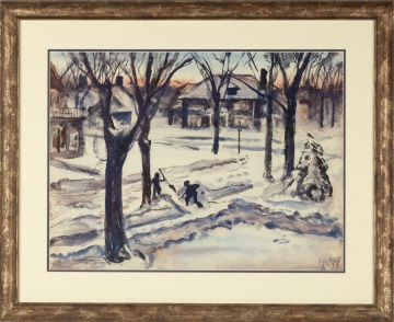 Robert Blair (American, 1912-2002) Winter Scene