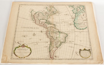 De L'Isle Guillaume Carte d'Amerique and Abraham Ottelius Map of Tar, Tariae Sivemag Ni Chami Regni