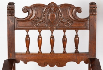 19th Century Italian School Walnut Arm Chairs