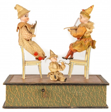 19th Century Musical Automaton with Clowns