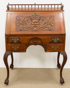 Victorian Mahogany Drop Front Desk