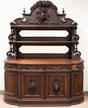 19th Century Walnut Hunt Sideboard