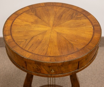 French Lyre 1 Drawer Stand