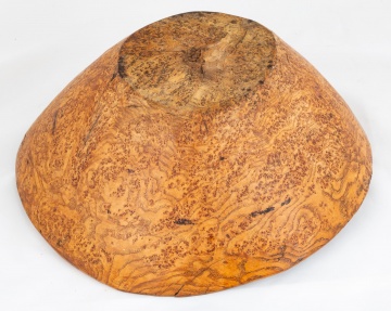 19th Century American Carved Burl Bowl