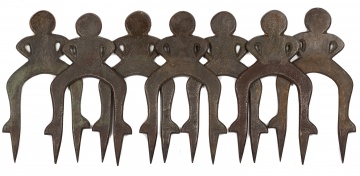 (7) Cast Iron Croquet Hoops