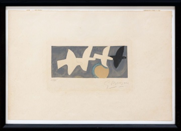 Georges Braque (French, 1882-1963) "Quatre oiseaux"