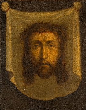 18th/19th Century Christ with Veronica's Veil Icon