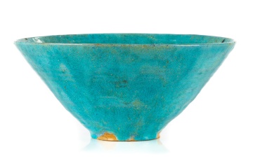 Early Chinese Robin Egg Blue Glaze Bowl