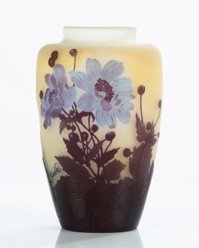 Emile Galle (French, 1846-1904) Poppy Vase