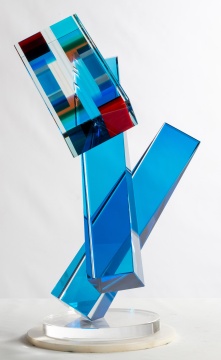 Michael Estes Taylor (American, b. 1944) Art Glass Sculpture