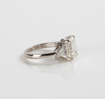 4.01 ct Emerald Cut Diamond Ring