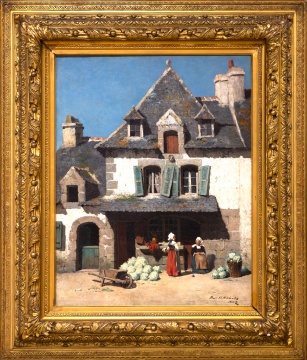 Burr H. Nicholls (American, 1848-1915) "Vieille Maison A Pont-Aven"