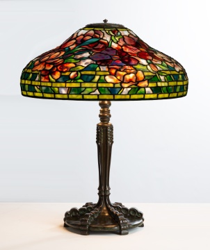 Tiffany Studios, New York Peony Table Lamp