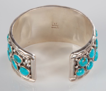 Navajo Silver & Turquoise Bracelet