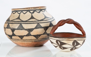(2) Native American Pots