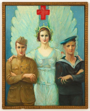 Charles Hinton American Red Cross Illustration Painting