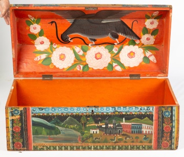 19th Century Scandinavian Folk Art Painted Chest