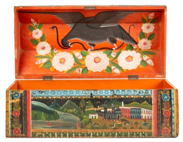 19th Century Scandinavian Folk Art Painted Chest