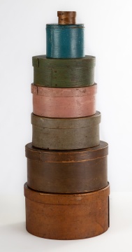 19th Century Painted Pantry Boxes